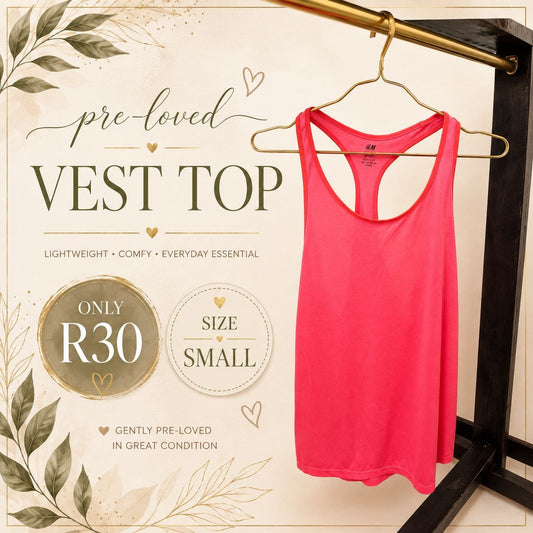 Pre-loved Pink Vest Top, Size S